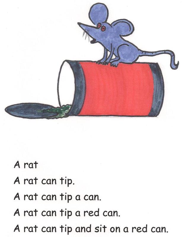 A rat can tip a red can.