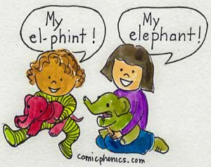 children pronouncing elephant